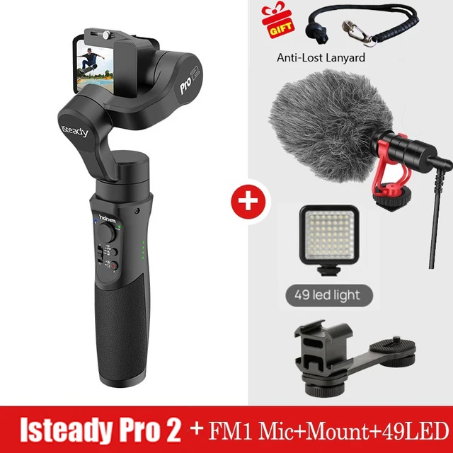 Hohem iSteady Pro 2 3-х позиционный ручной карданный стабилизатор для DJI Osmo Экшн камера GoPro 7 6 экшн-камеры XiaoYi 4K sony RXO Камера PK G6 Эволюция - Цвет: Зеленый