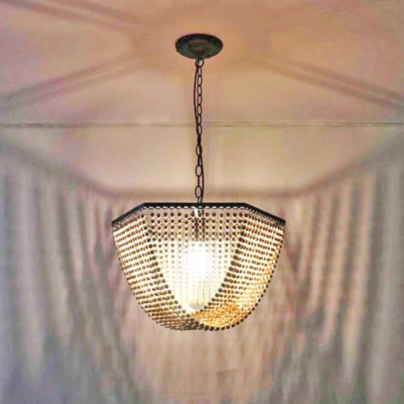 Современный Лофт Деревянный светильник люстра Скандинавское украшение для дома