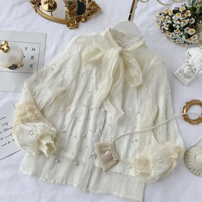 Женские рубашки 2020 весна осень корейские женщины моды Одежда blusas mujer сладкий лук