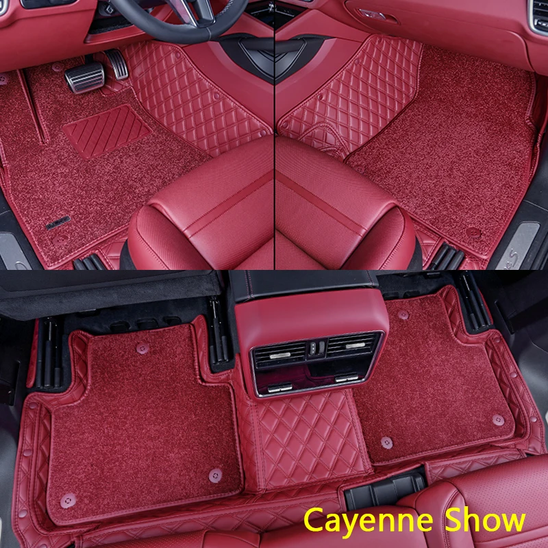 

Special Car fit Car floor mats For Porsche Cayenne coupe/SUV 3D Luxury leather Waterproof protection carpet 2006-2020 years