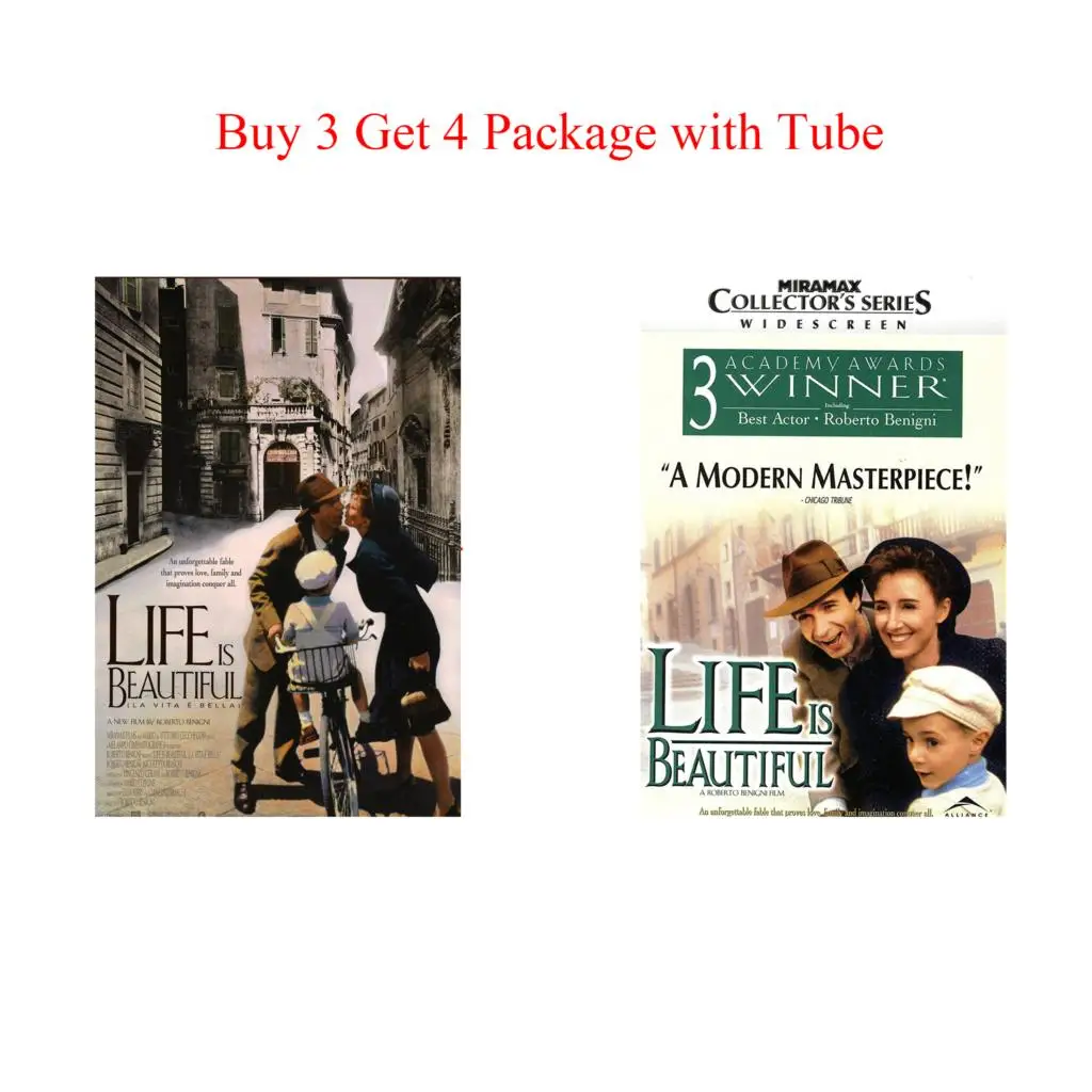 Life is Beautiful Posters кино стикеры Настенные бумага с белым покрытием печать четкое
