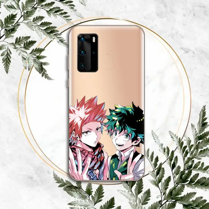 

My Hero Academia Phone Case Clear Transparent for huawei honor P 40 30 20 lite Pro 10 i 8 9 x p smart 2019