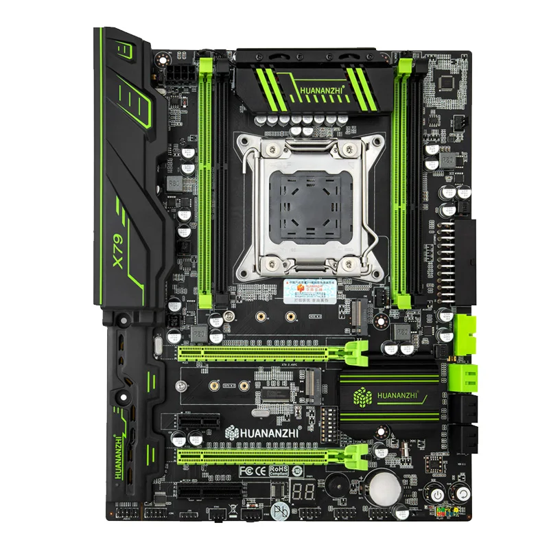 Материнская плата huananzhi X79 материнская LGA2011ATX USB 3 0 SATA3 PCI E NVME M.2 SSD поддерживает