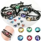 Прямая поставка, косплей-опора для косплея Genshin Impact, браслет-кольцо с глазами Бога, водой, ветром, гром, огнем, скалой, ледяным элементом, ювелирные изделия, аксессуары