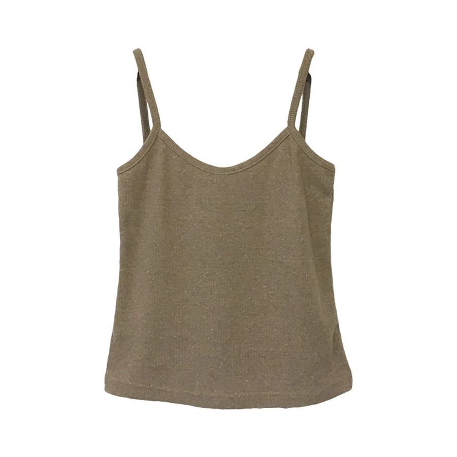 

Summer Sexy Camis Women Crop Top Sleeveless Shirt Elasticity Knit Lady Bralette Tops Strap V-Neck Skinny Vest Camisole