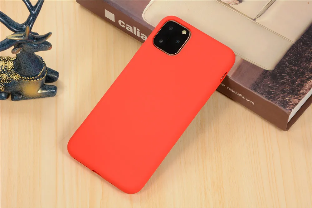 Простой милый мягкий чехол ярких цветов для iphone 11 Pro XR X XS Max SE7 8 Plus модный