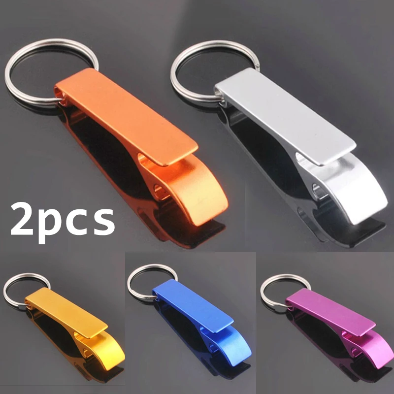 Хит продаж 2 шт. 4 в 1 открывалка для бутылок переносная цепочка ключей брелок