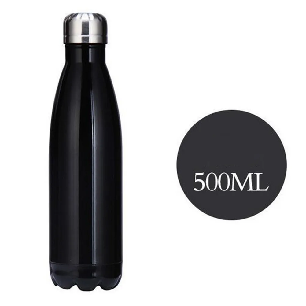 Vacuum Stainless Steel Coke Bottle Insulation Cup Outdoor Sports Car Mug 500ML Keep Warm Mug Stainless Steel Water Cup Access sl 2328 500 lvse stainless steel vacuum cup green white 500ml