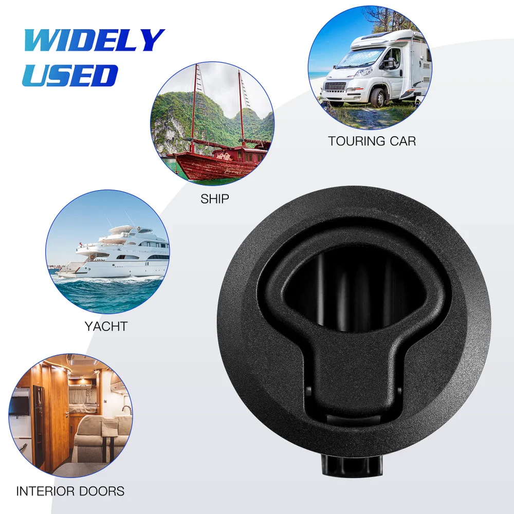 

WINOMO Locking Flush UV Stabilized Flush Marine Withstand Harsh Marine Conditions (Black)