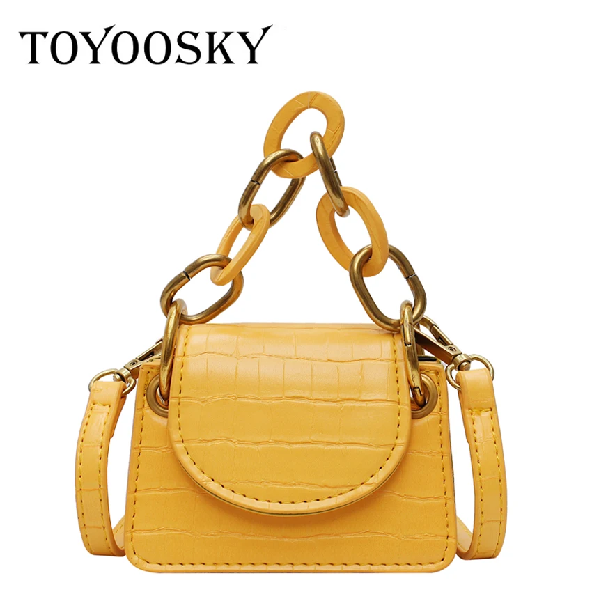 TOYOOSKY простая дизайнерская сумка через плечо из кожи аллигатора квадратные