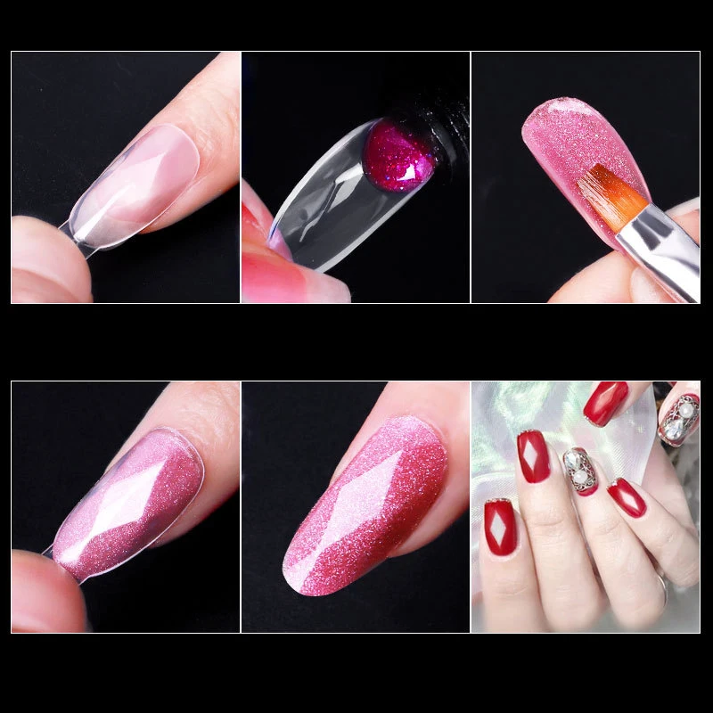

120Pcs Mickle Nail Art Mold Diamond Dual Nail Form Quick Building Gel Nails Mold Extension System UV Acrylic DIY Nail Decoration