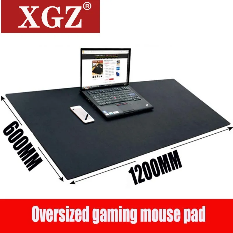 Большой черный игровой коврик для мыши XGZ 1200*600*3 мм ПК цифровая механическая