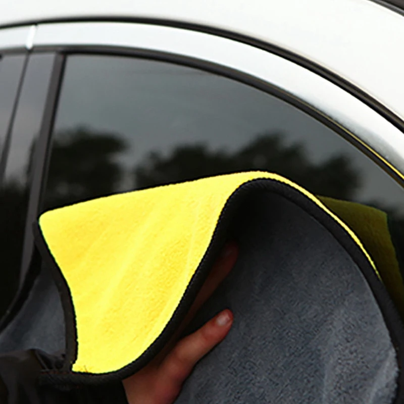 

7 Pcs Car Wash Microfiber Towel Auto Cleaning Drying Cloth & 1 Pcs Engine Start Stop Button Interior Trim Cover