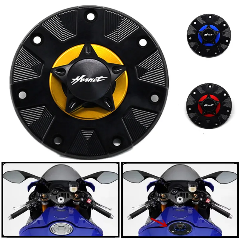 Алюминиевая быстросъемная Крышка для топливного бака мотоцикла Honda cb900f/600f Hornet