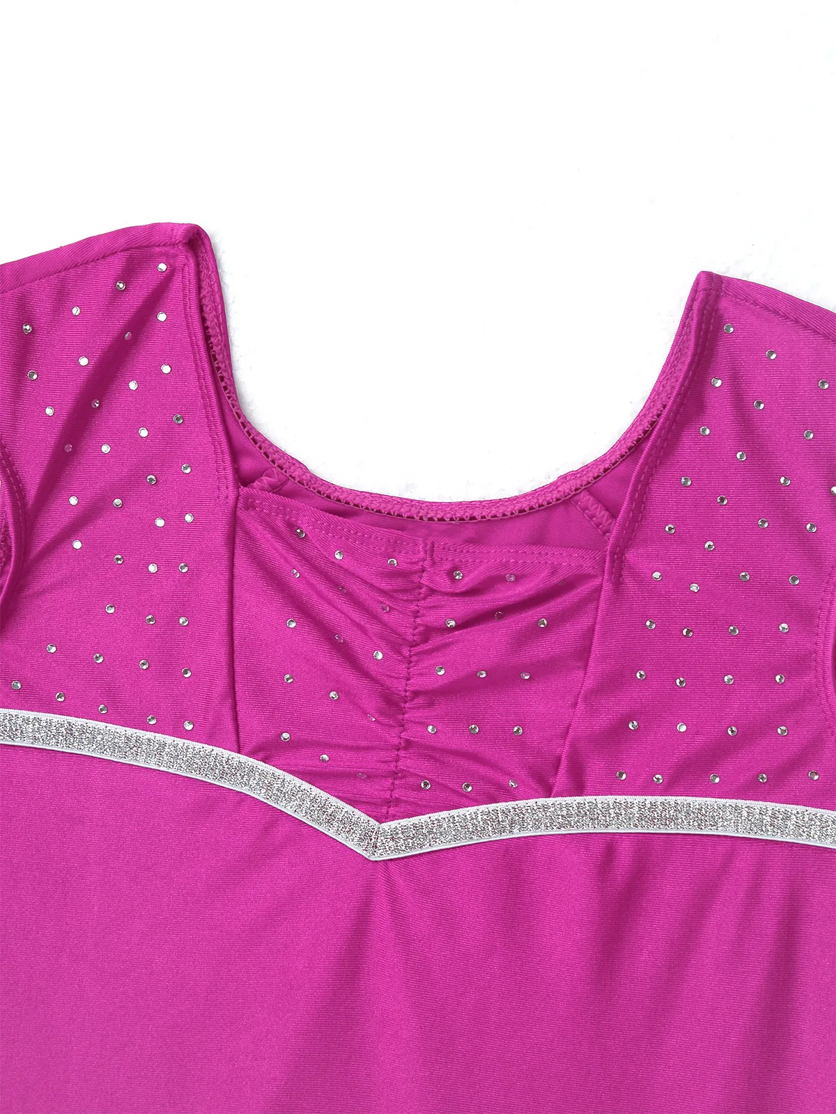 Детский балетный трико для девочек танцевальный гимнастический комбинезон без