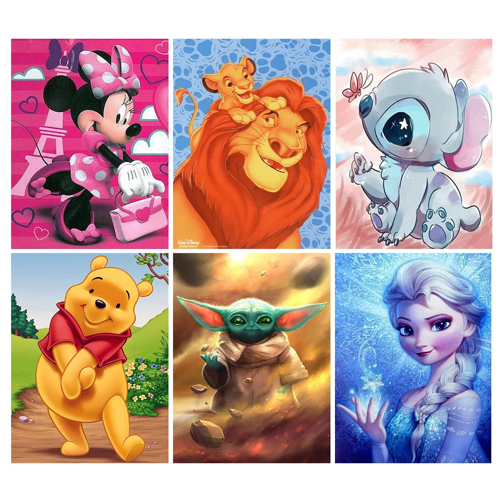 

Disney Cartoon 5D Diamond Painting Star Wars Master Yoda Diamond Mosaic Embroidery DIY Picture Rhinestones Home Decor