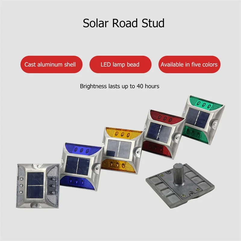 

BROTHER Solar Indicator Lights Cast Aluminum LED Waterproof IP68 Compressive And Dustproof Flashing Traffic Light