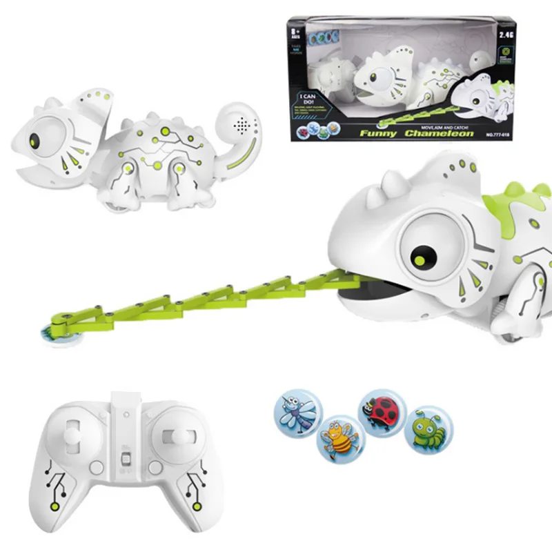 Intelligent RC Eat Bugs Chameleon Toy 2.4GHz Remote Control Toys | Игрушки и хобби