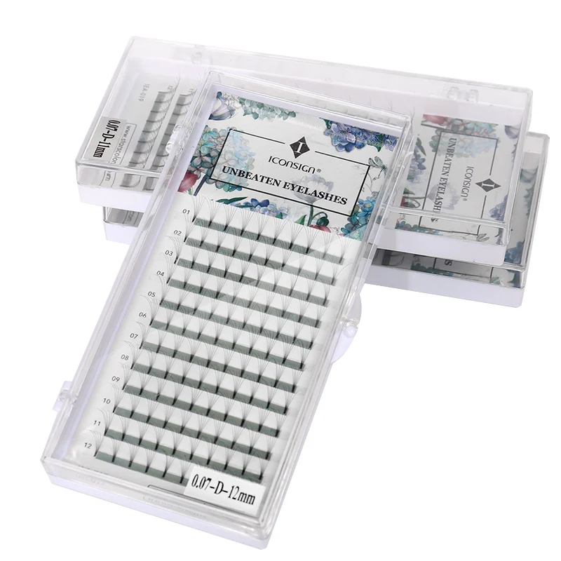 2D/4D/6D False eyelashes Mink Eyelashes 0.07mm C/D Curl for extensions Soft Fake lash magic 8-15mm tabs | Красота и здоровье