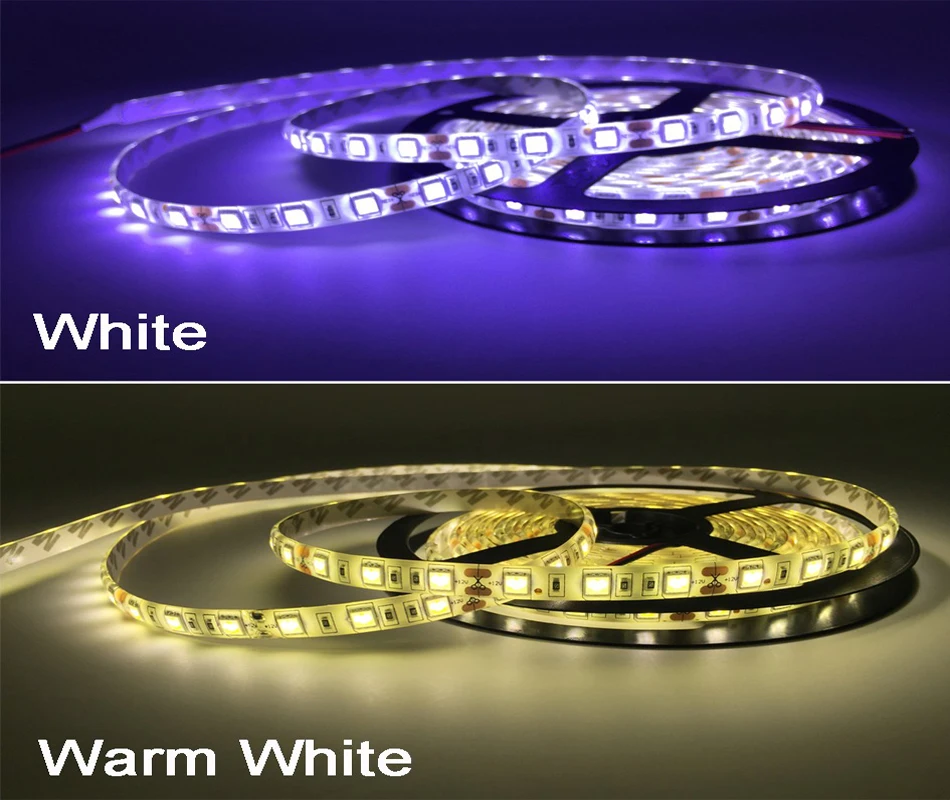RGB Светодиодная лента светильник SMD 2835 5 м Водонепроницаемая RGB лента 12В лента Диодная Светодиодная лента s светильник Гибкая полоса лампа ИК wifi контроллер
