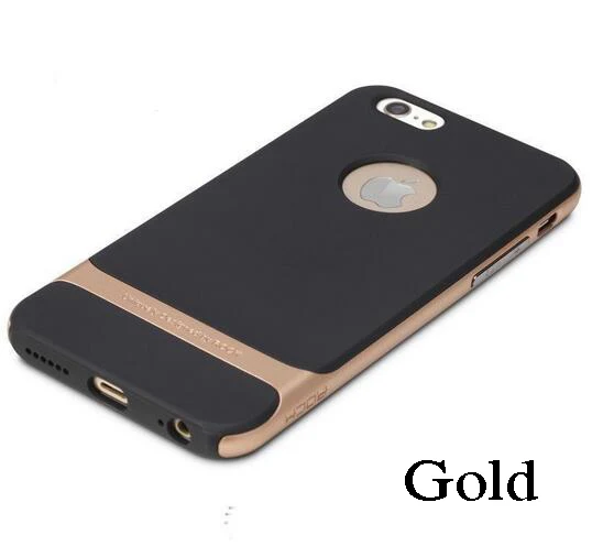 Чехол Rock для iPhone SE 5S 5 силиконовый чехол PC+ TPU Панцири чехол для iPhone 5S SE случае с упаковки по продажам - Цвет: Gold