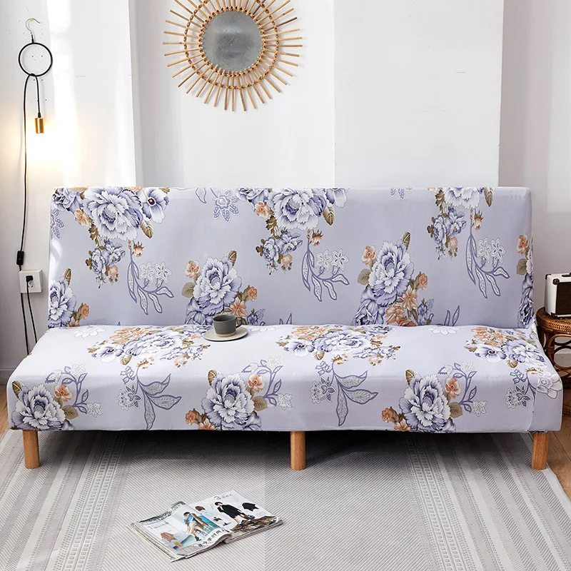 

Universal Sofa Bed Seat Cover Without Armrests All-inclusive Foldable Spandex Elastic Living Room Sofa Covers For 2 and 3-seater