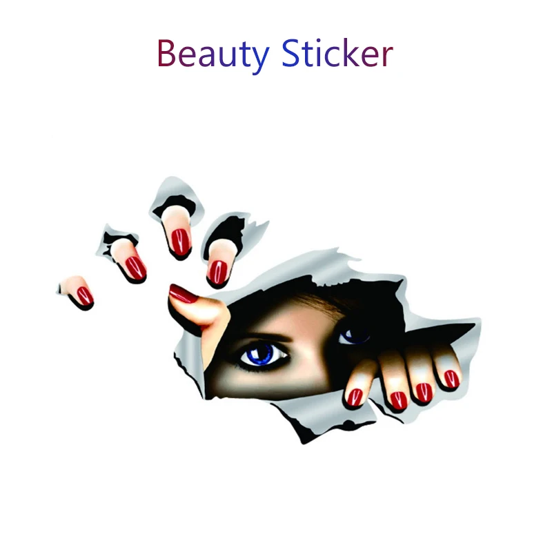 Автомобильные 3D наклейки Atreus с глазами для Subaru Forester XV Toyota Corolla Avensis RAV4 Забавный