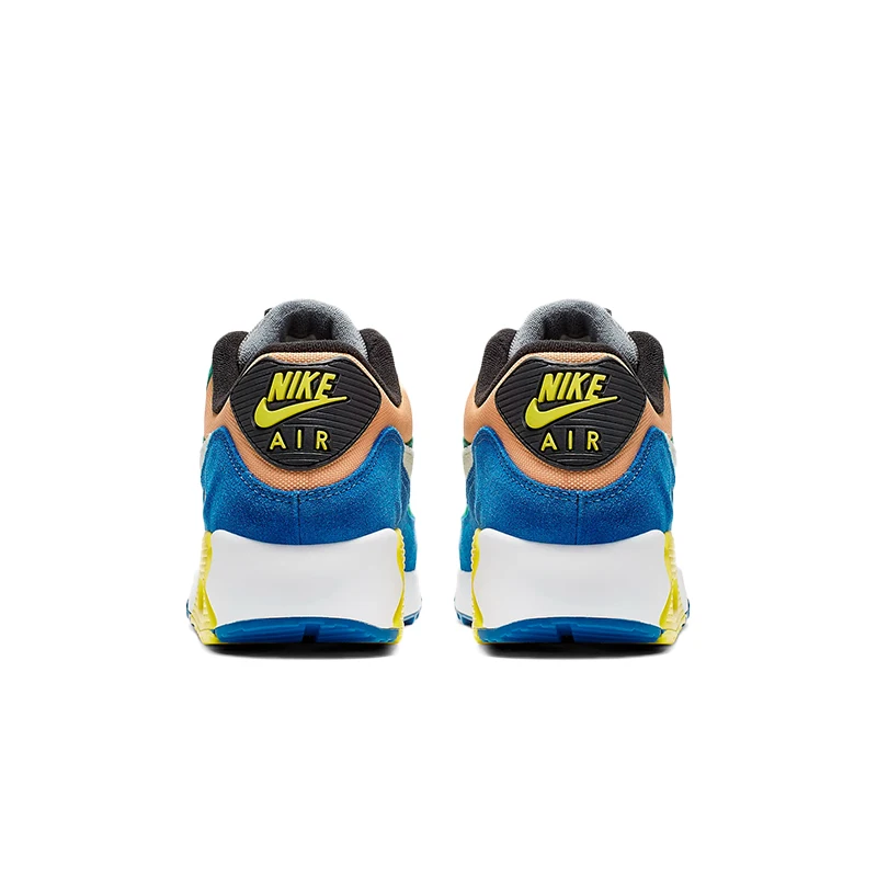 Оригинальные мужские кроссовки для бега от NIKE AIR MAX 90, новые цветные легкие Нескользящие модные Оригинальные кроссовки AJ1285
