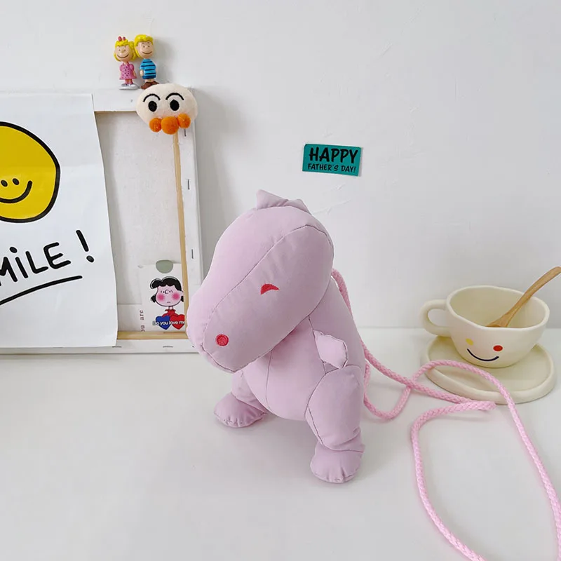 

New Cartoon Dinosaur Children's Shoulder Bag Girls and Boys Backpack Fashion Messenger Bag for Girls Mobile Phone Bag Coin Purse
