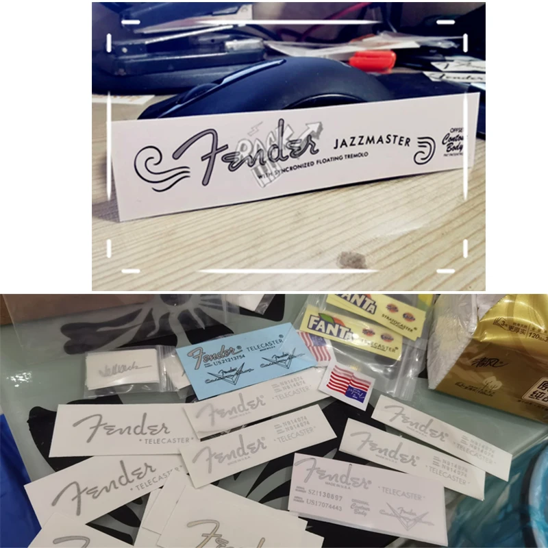 Наклейка для переноса воды с логотипом крыла гитара stratocaster |