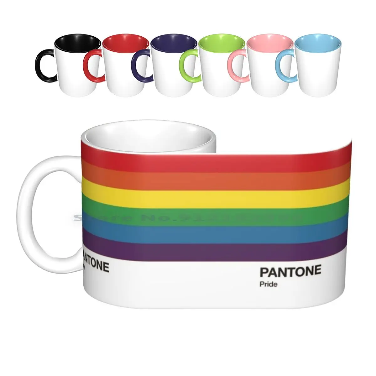 

Кружка Pantone Pride. Керамические кружки, кофейные чашки, Кружка для молока и чая, графический дизайн Pantone, цветная промышленность Eurogames, для геев, ...