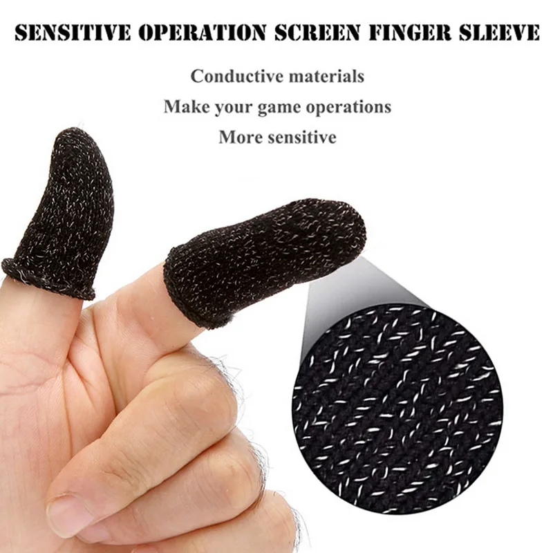1 пар нейлон дышащего регулятор игры Finger Обложка Пот Доказательство Non-Скретч Sleeve