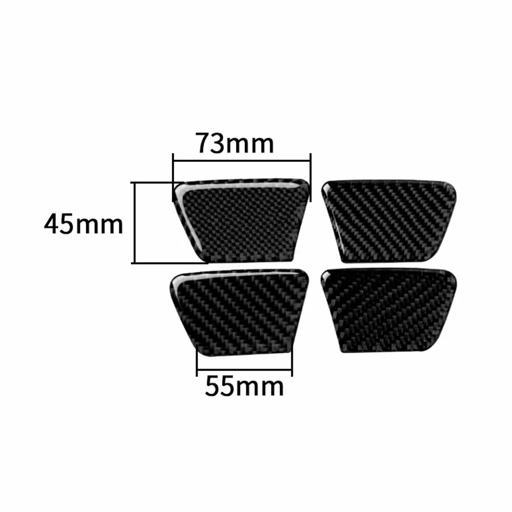 

Carbon Fiber Car Door Handle Bowl Decor Trim Sticker For Chevrolet Cruze 2009-15