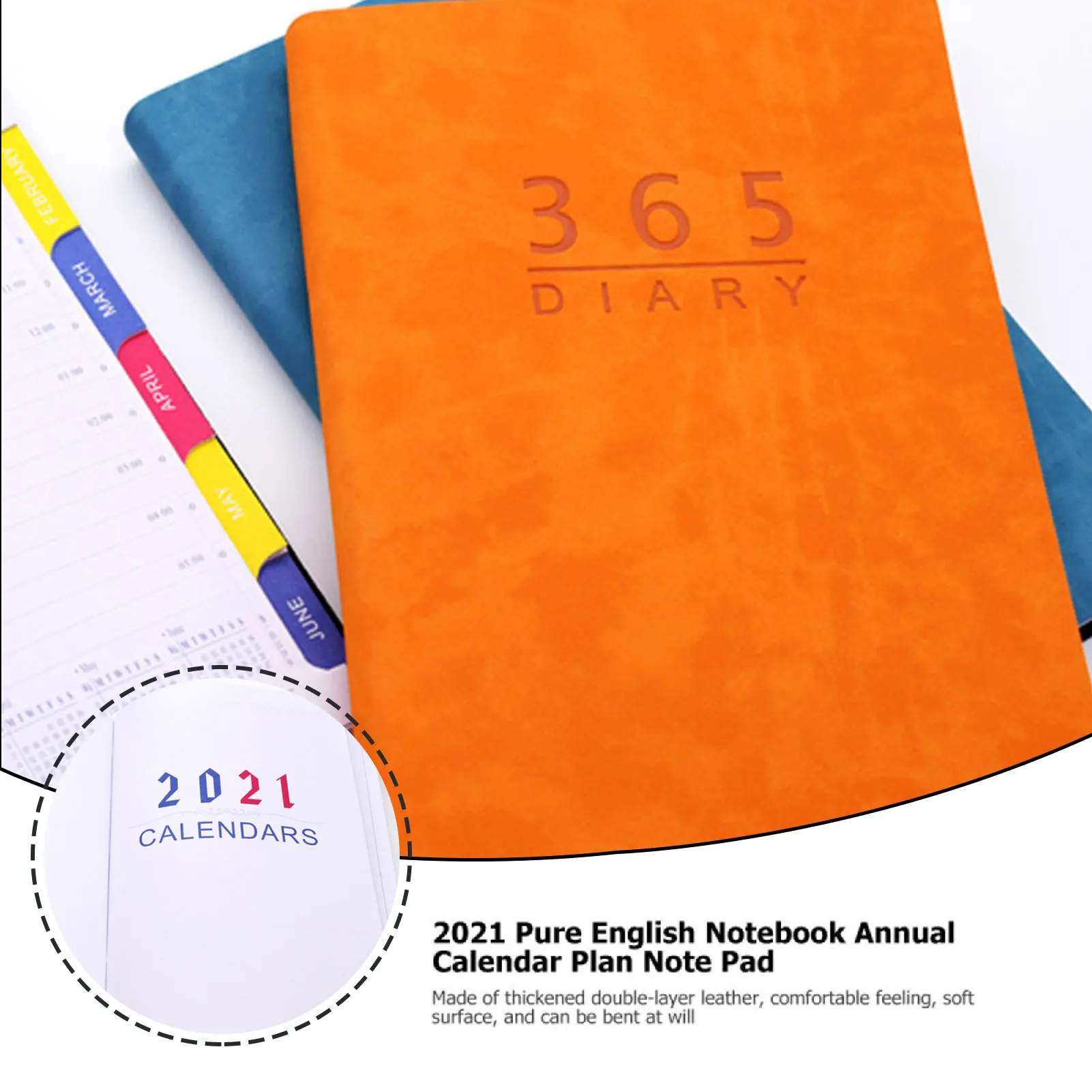 

A5 Notebook Leather Eco-Friendly Journal Notebook 3 Colors Large Business Diary Leather Soft Copy Thick Notebook Stationary