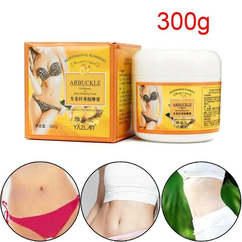 

300g Ginger Body Massage Weight Loss Cream Slimming Beauty Burning Firming Body Body Moisturizing Fat Shaping Cream Slimmin J3T0