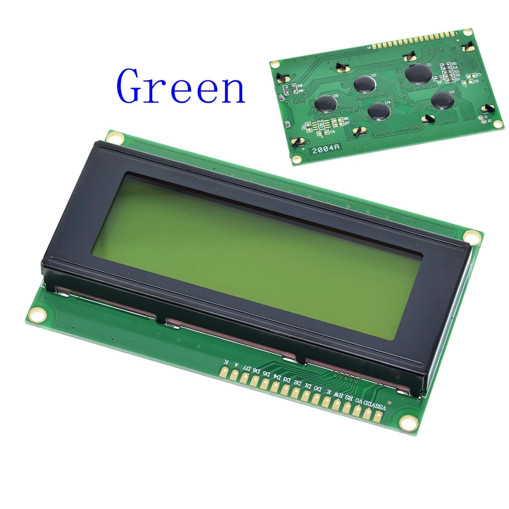 LCD2004 Green Межсоединений интегральных схем/I2C/TWI 2004 серийный синий зеленый Подсветка ЖК-дисплей модуль для Arduino UNO R3 MEGA2560 20х4, ЖК-дисплей 2004 - Цвет: LCD2004 Green