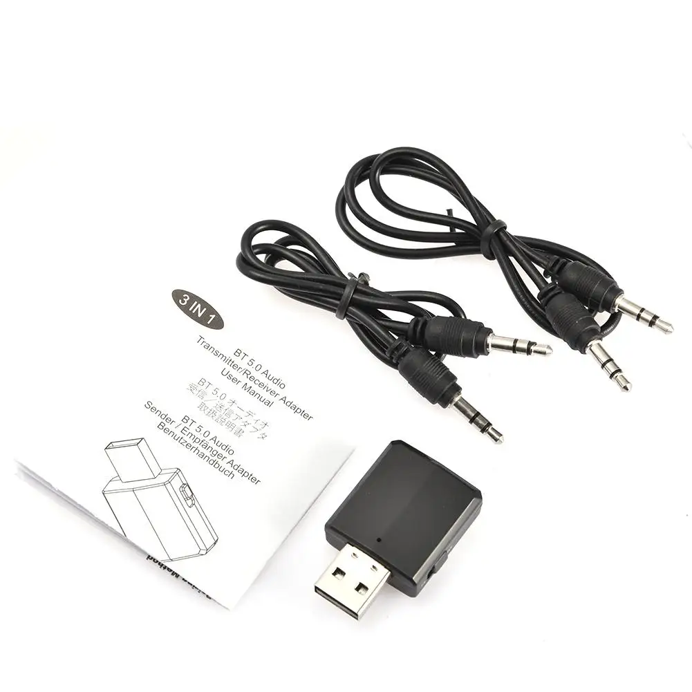Bluetooth 5 0 аудио приемник передатчик мини стерео AUX RCA USB 3 мм разъем для ТВ ПК