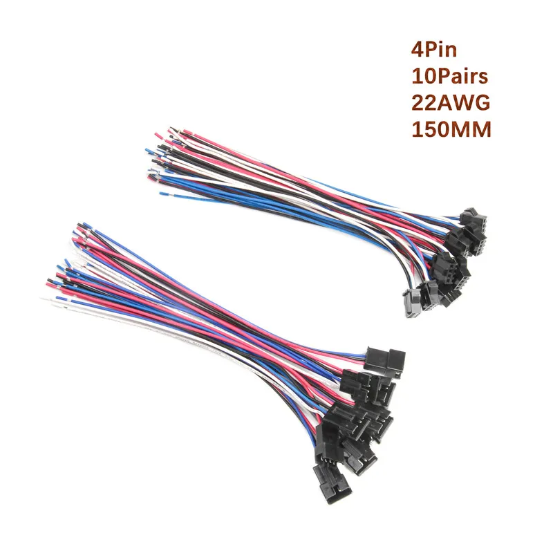 5/10 пар коннектор JST SM 150 мм 2/3/4/5/6/7/8/9/10 контактов 22AWG набор коннекторов контакты