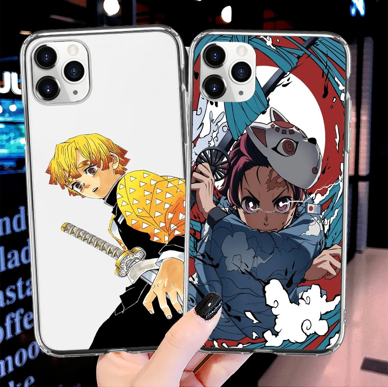 Японский аниме демон Slayer Kimetsu no Yaiba комический чехол для телефона iPhone 11Pro Max SE2020 5 SE 6