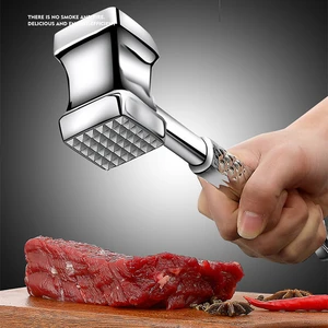 stainless steel meat hammer kitchen gadgets multifunction two sides loose meat tenderizers portable steak pork tools free global shipping