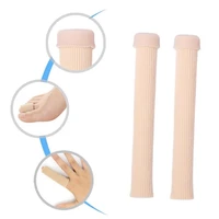 20pcs toe tube silicone gel finger protector nylon fabric bunion corrector pain relief separator corn callus foot caretools