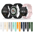 Ремешок для часов Xiaomi Mijia, силиконовый браслет для цветных кварцевых наручных часов, Garmin Vivoactive3Vivoactive 4 4S, 18 20 22 мм