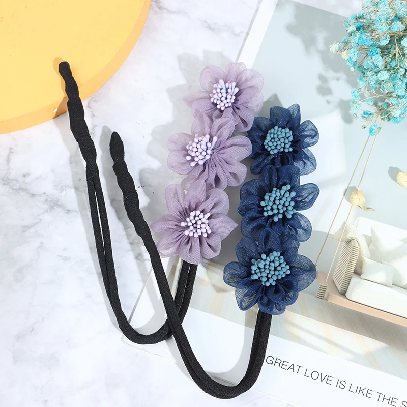 Заколка для волос с пушистыми бутонами нескользящая | Украшения и аксессуары