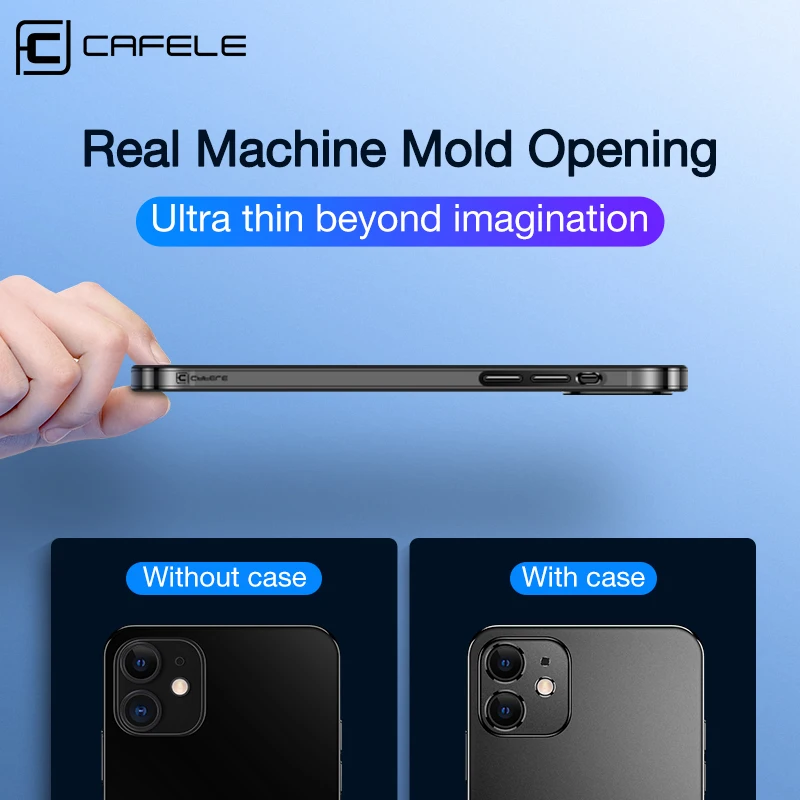 Оригинальный чехол Cafele для iPhone 12 Pro Max с закругленным краем и матовым чехлом Mini