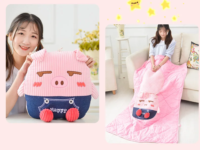 Плюшевый медведь 2 в 1 игрушки слоны с ушами мягкие животные подушка одеяло