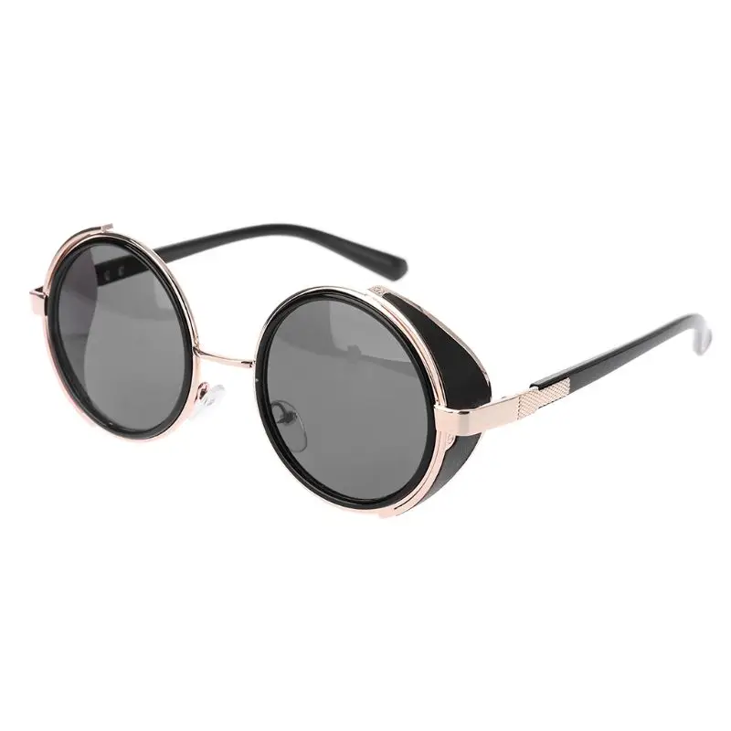 2017 кибер очки 50s круглые Классические солнцезащитные в стиле стимпанк Ретро