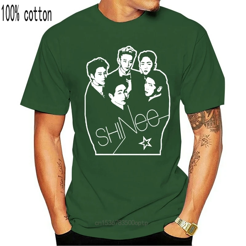 

New Shinee Kpop Music T-Shirt TEE Shirt Cotton Customize For Men Women Tshirt