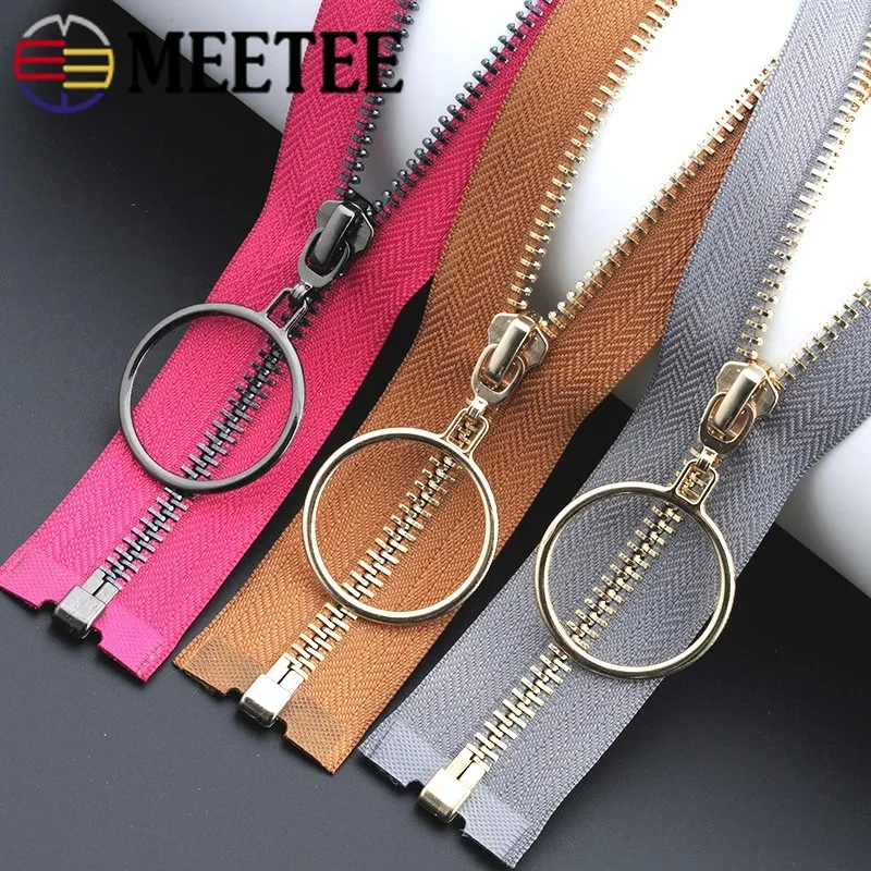 Золотистая серебристая черная молния с уплотнительным кольцом 5 #85 см Новая