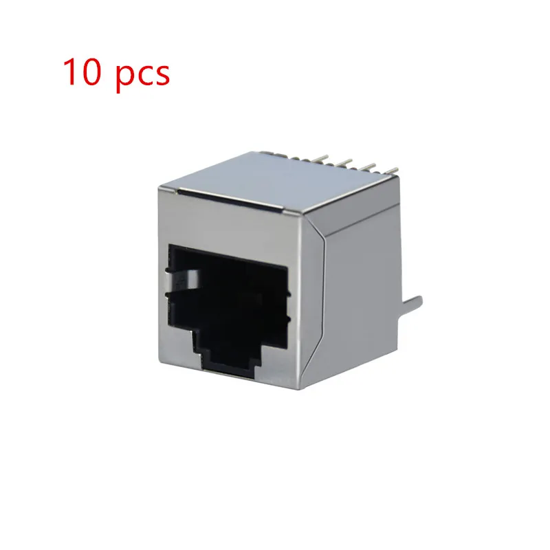 10 шт./компл. 8 Pin печатного монтажа розеточная часть соединителя RJ45 сетевого