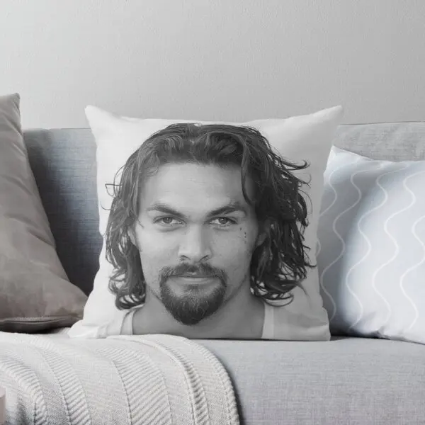 

Jason Momoa Soft Throw Pillow Cover Print Pillow Case Waist Cushion Cover Pillows NOT Included